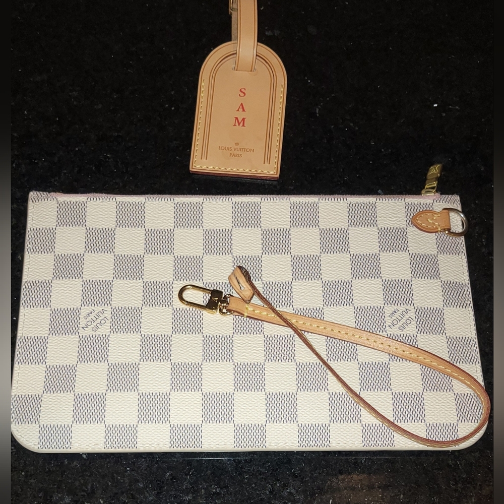 Vuitton Damier Azur Neverfull Pochette